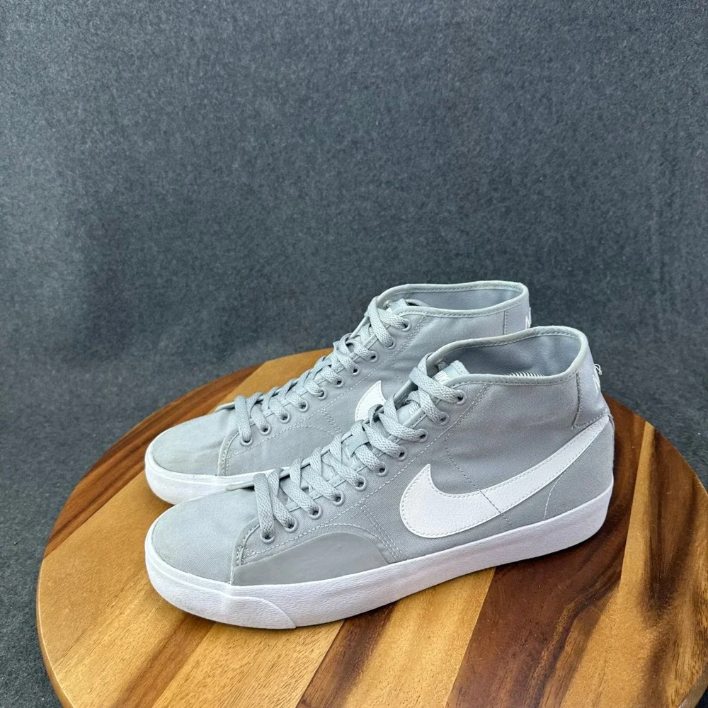 Nike SB Blazer Mid ISO Shoes Gray White DC8901-002 Size 10 Men's Skateboarding